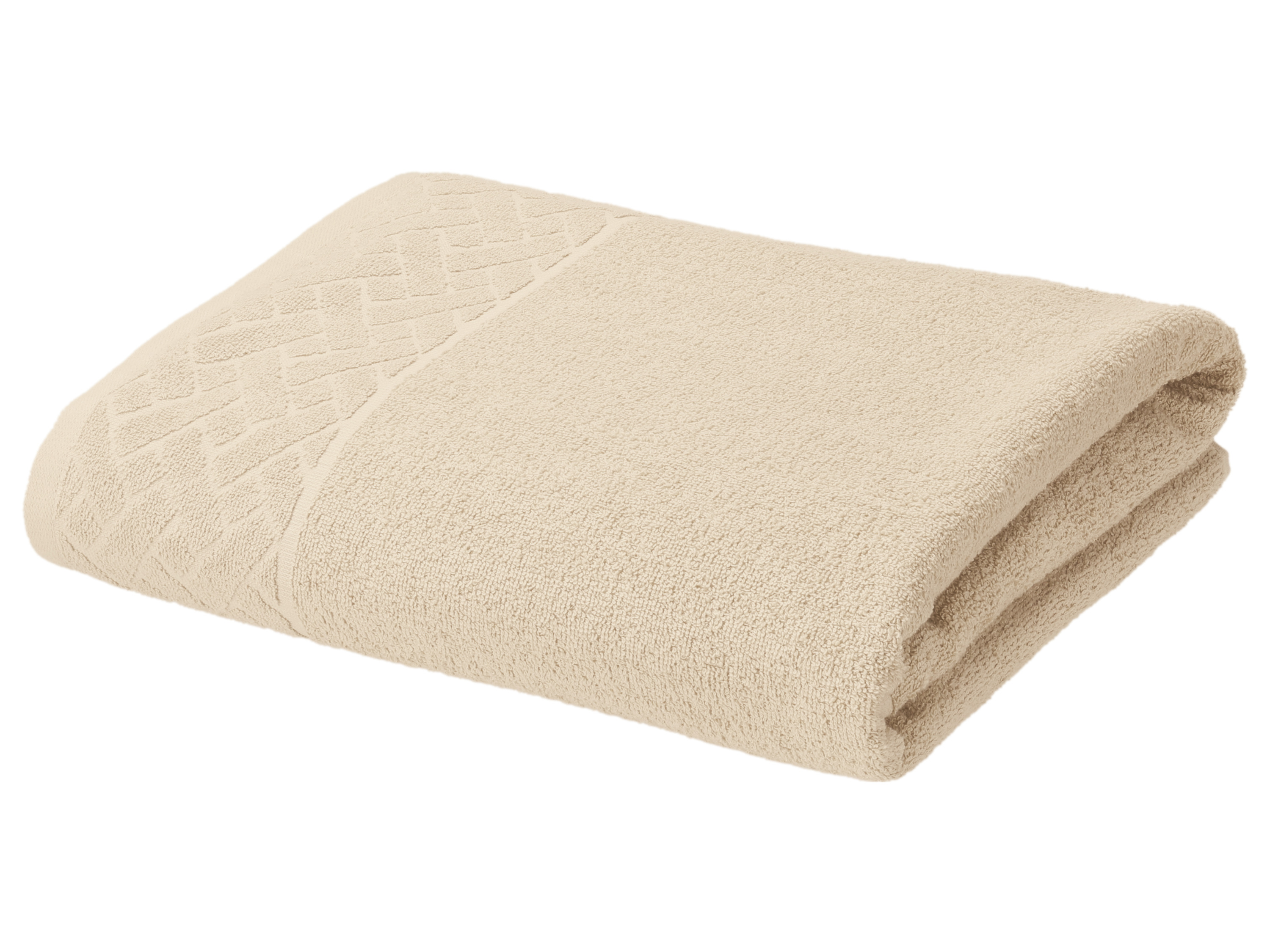 LIVARNO® Ręcznik kąpielowy frotte, 100 x 150 cm (Beżowy)