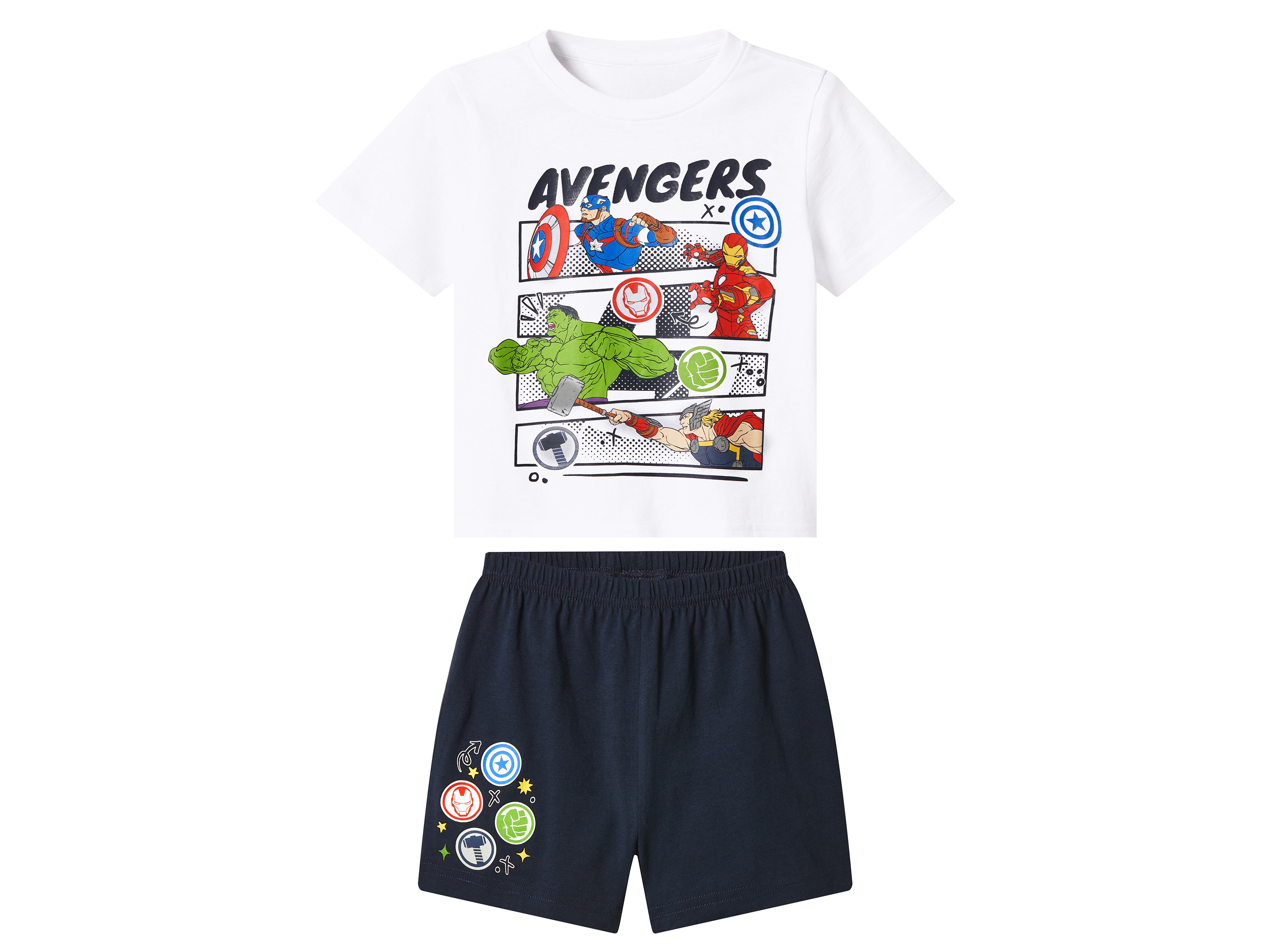 LUPILU® Piżama dziecięca z bawełny (Avengers, 110/116)