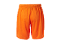 Pomarańczowe spodenki sportowe.