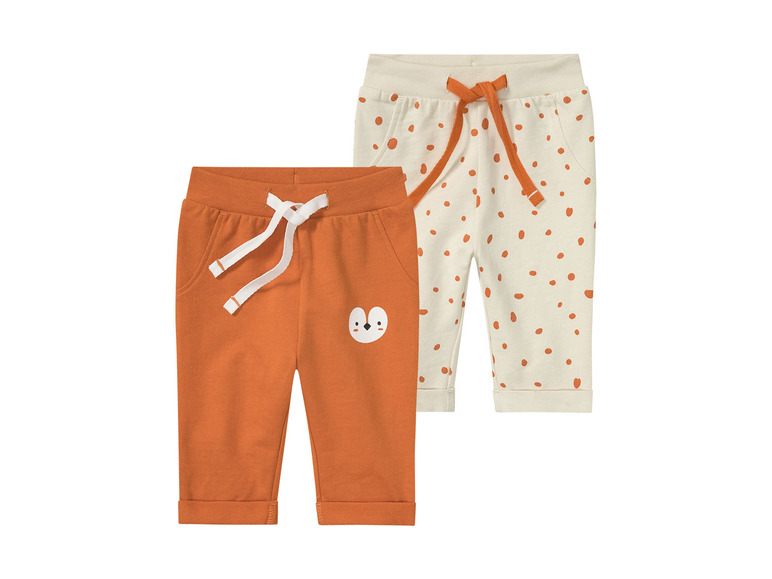 Pełny ekran: lupilu® Spodnie dresowe niemowlęce z bawełny organicznej, 2 pary - zdjęcie 8
