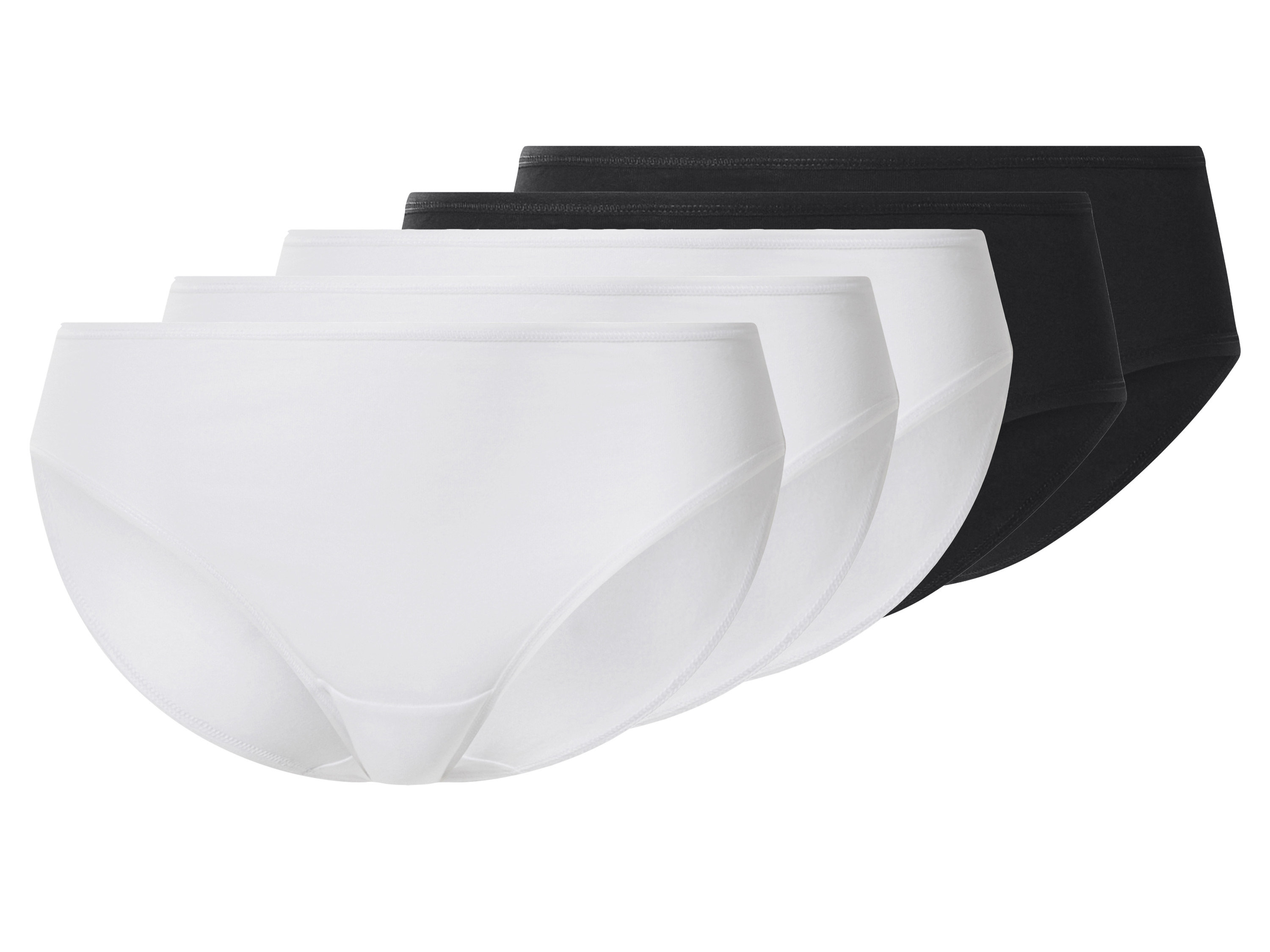 esmara® Majtki hipstery damskie z bawełną, 5 par 