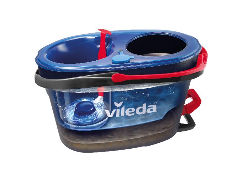 Wiadro Vileda do mycia podłóg z wbudowanym mechanizmem wirowania.