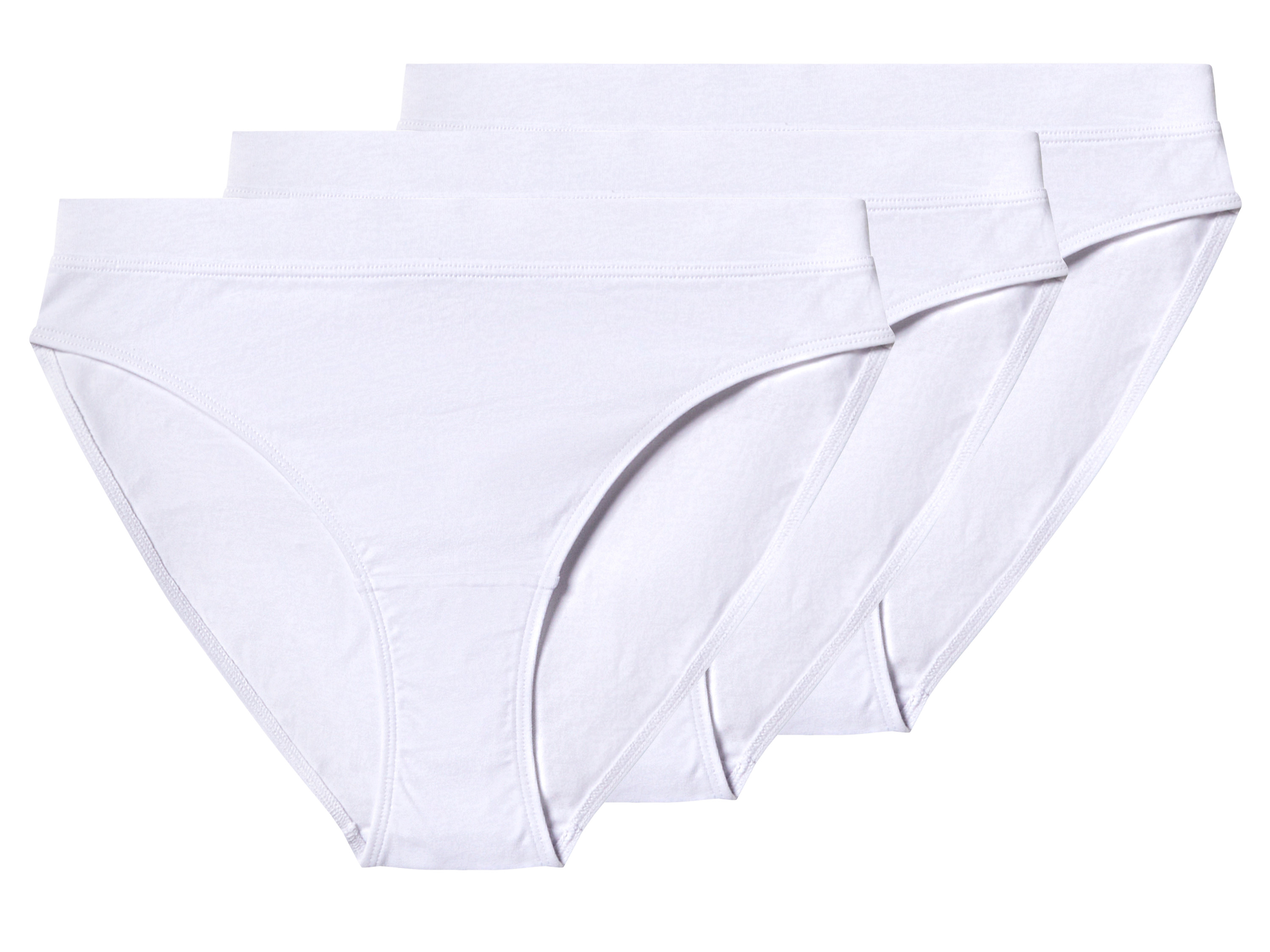 esmara® Majtki damskie z biobawełną, 3 pary 