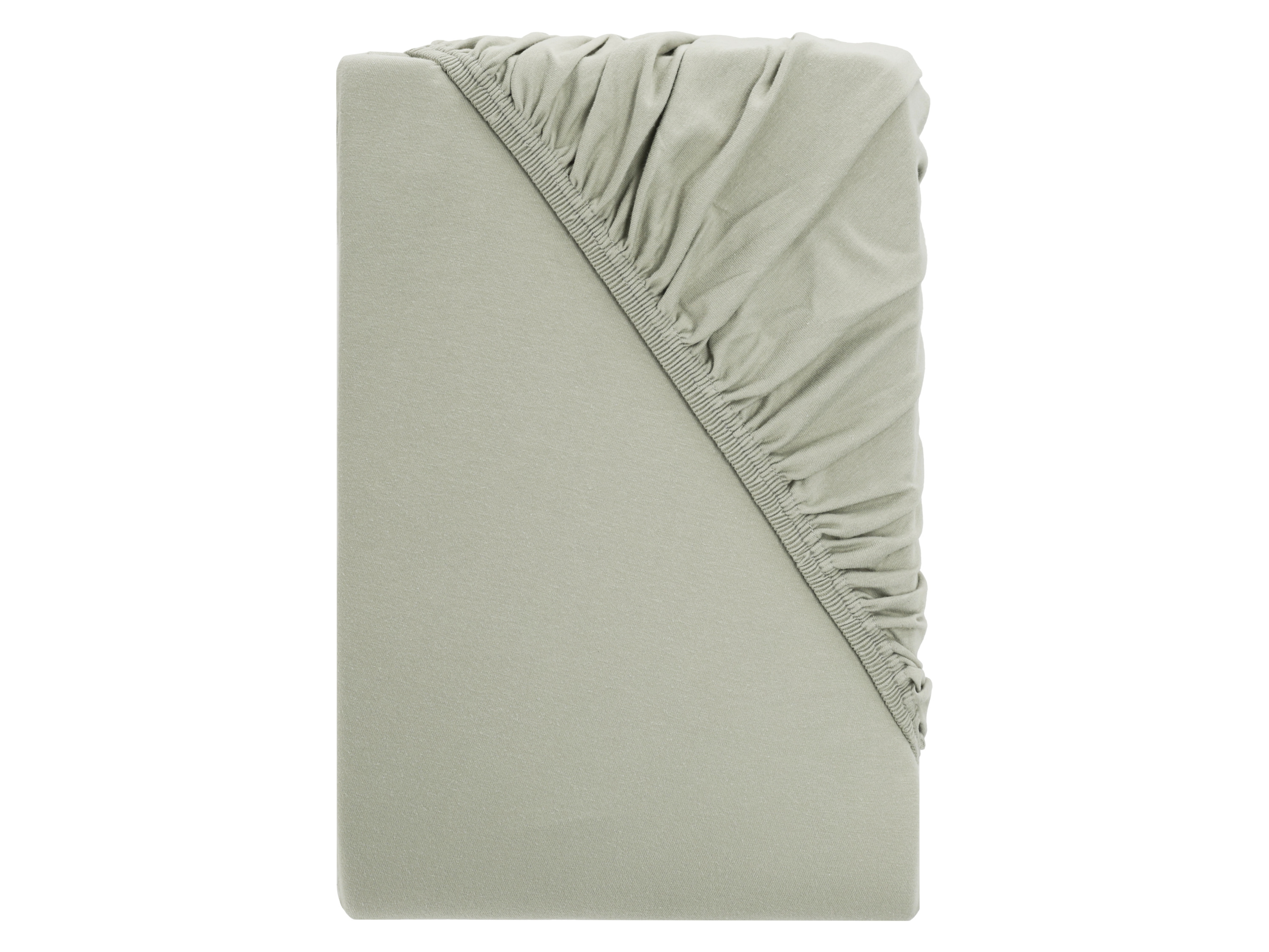LIVARNO® Prześcieradło z dżerseju z gumką na materac typu boxspring, 90-100 x 200 cm (zielony)