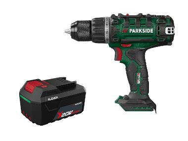 PARKSIDE® Zestaw Akumulatorowa wiertarkowkrętarka, 20 V z akumulatorem litowo-jonowym, 4 Ah