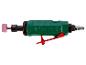 Zielona szlifierka Parkside z czerwonym przełącznikiem.