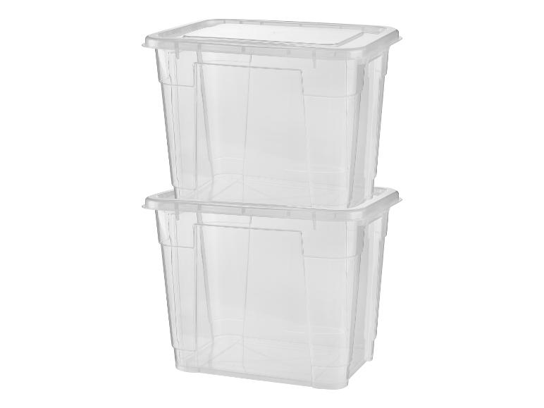 Zestaw 2 pojemników z pokrywkami, 20 l