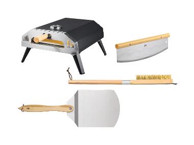 GRILLMEISTER Gazowy piec do pizzy z zestawem akcesoriów do wypieku