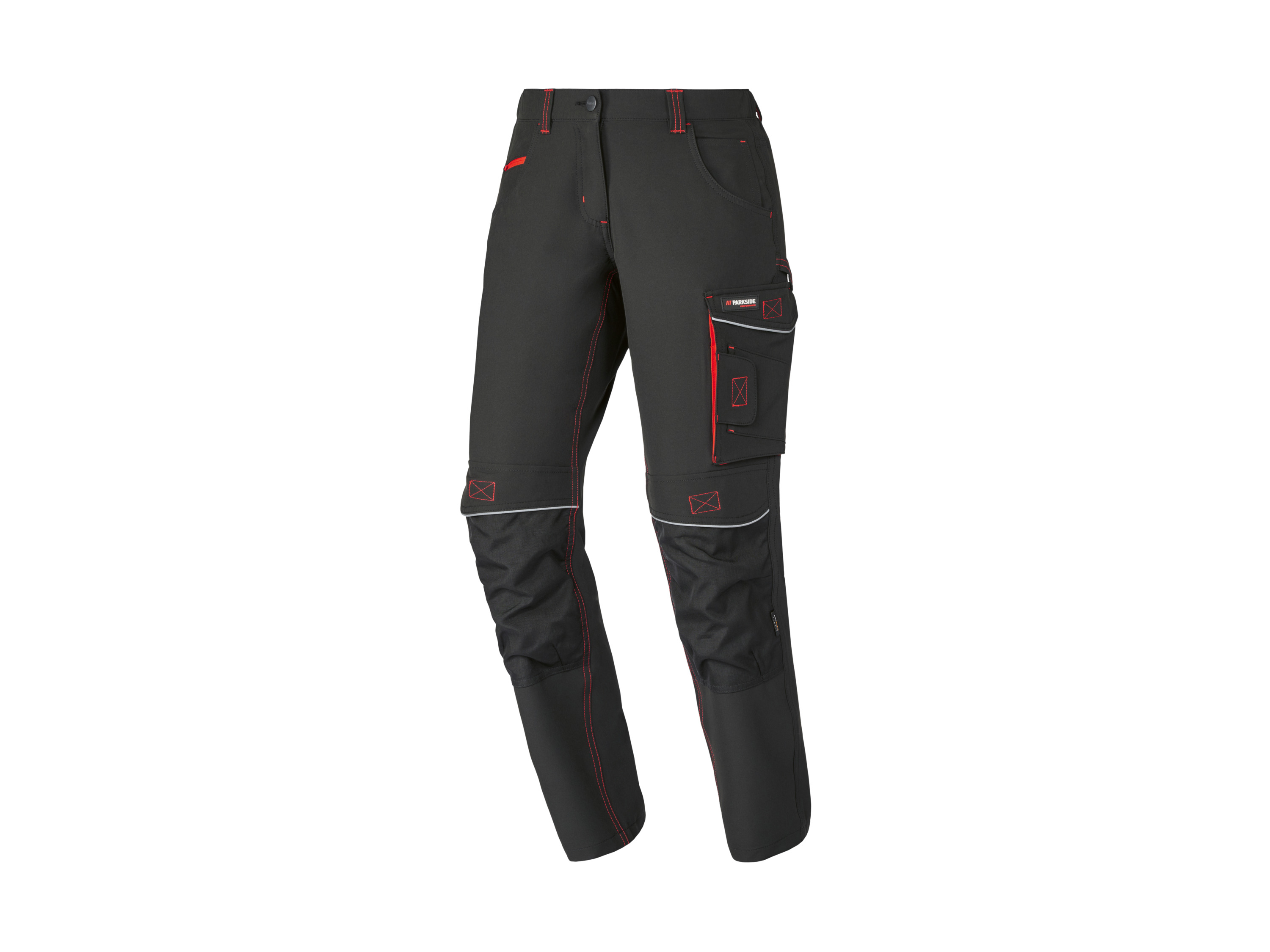 PARKSIDE PERFORMANCE® Spodnie damskie robocze stretch (Czarny, 38)