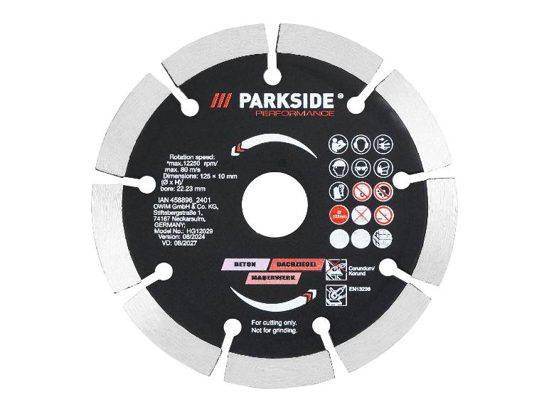 Tarcza diamentowa lub zestaw tarcz do szlifierki o ⌀ 125 mm