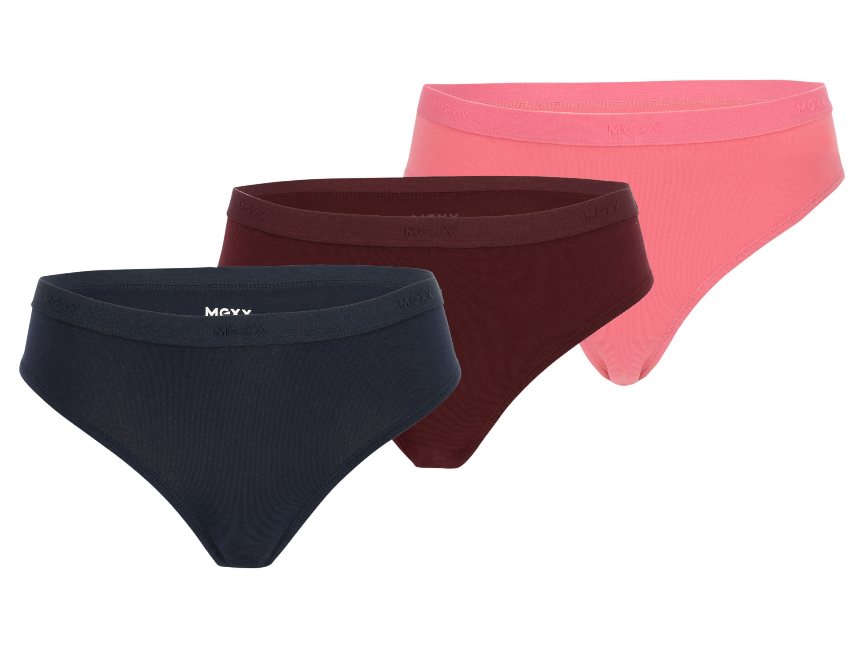MEXX Majtki figi damskie z bawełną, 3 pary