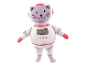 Uroczy pluszowy kot-astronauta.