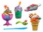 Zestaw Play-Doh z kolorowymi kreacjami lodowymi i akcesoriami.