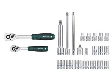 PARKSIDE® Zestaw grzechotek i kluczy nasadzanych.