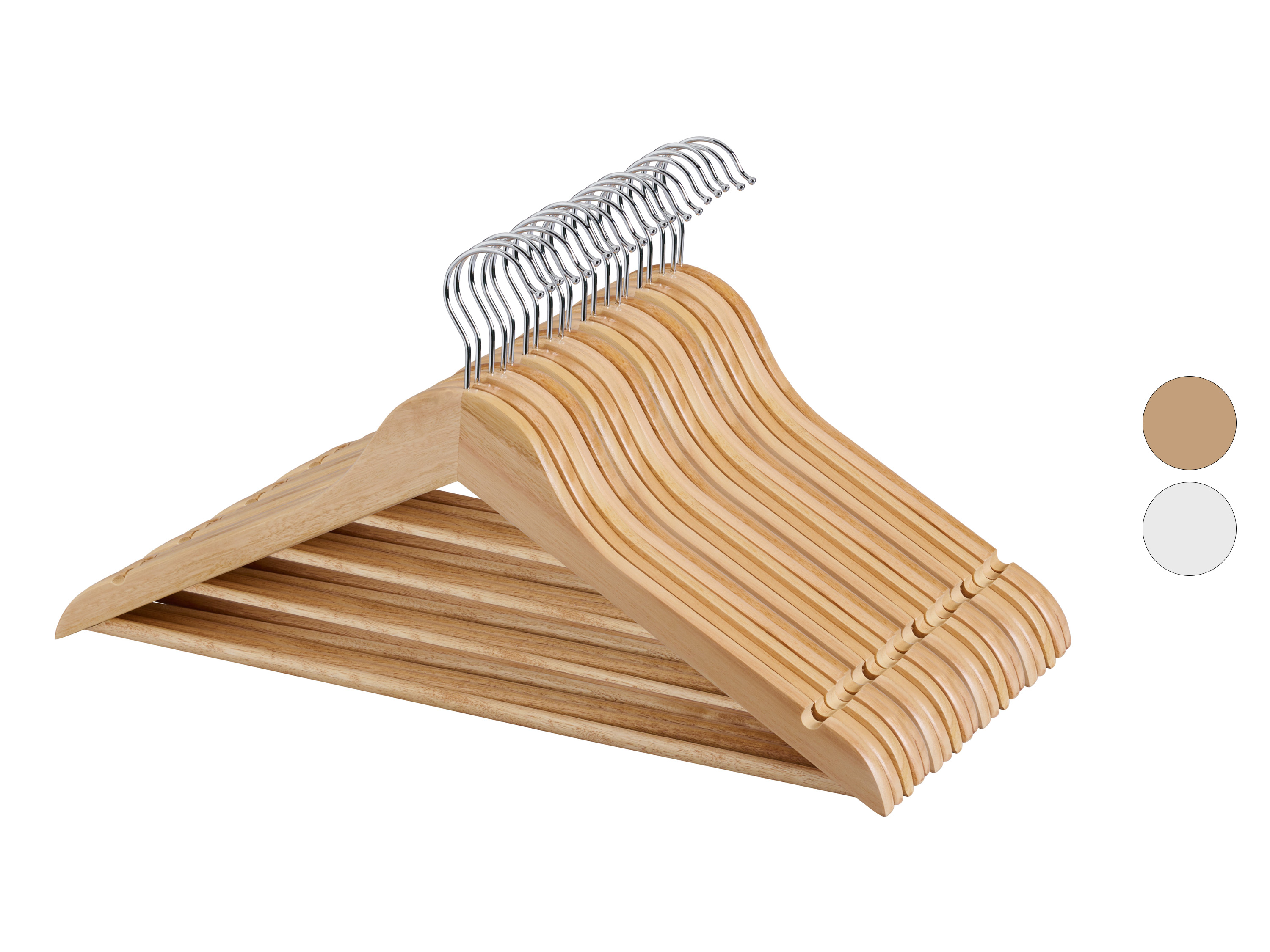 W5 Zestaw 20 drewnianych wieszaków na ubrania