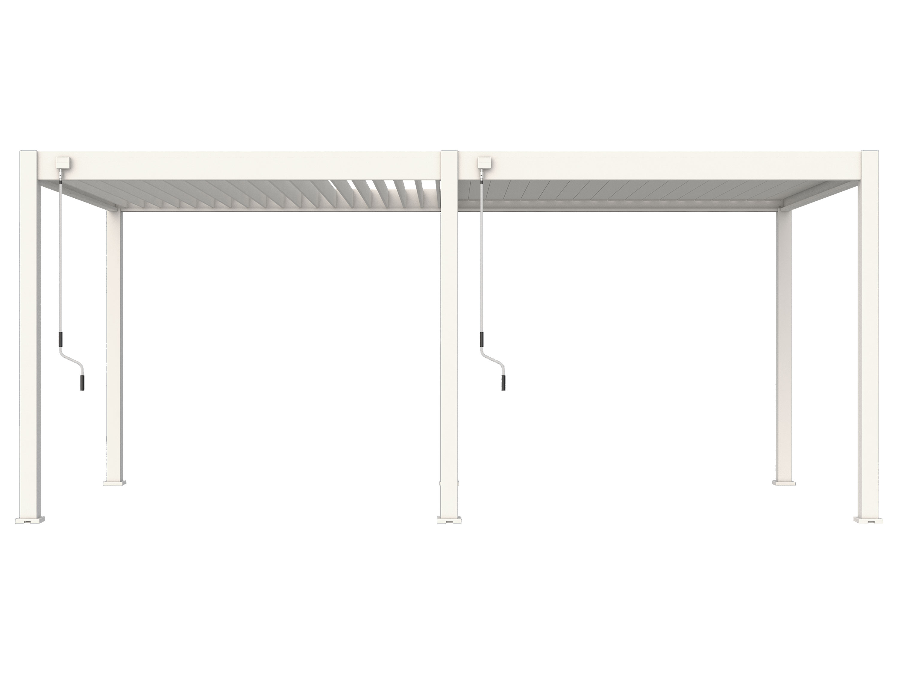 Pergoline Aluminiowe zadaszenie tarasowe Superior (Biały, 3x6 m)