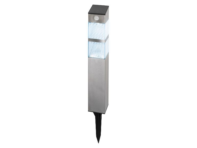 Lampa solarna ogrodowa ze stali nierdzewnej z czujnikiem ruchu