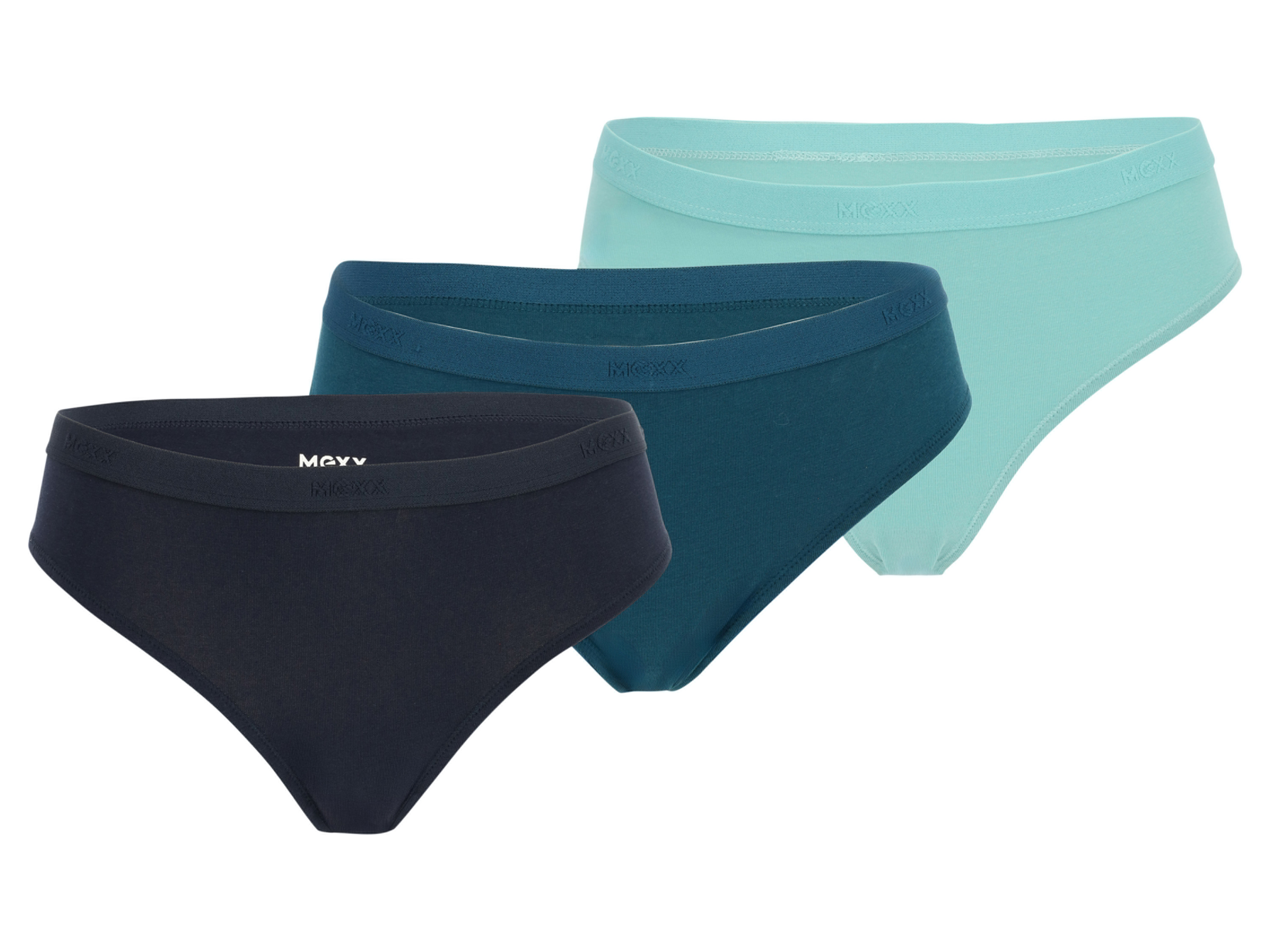 MEXX Majtki figi damskie z bawełną, 3 pary