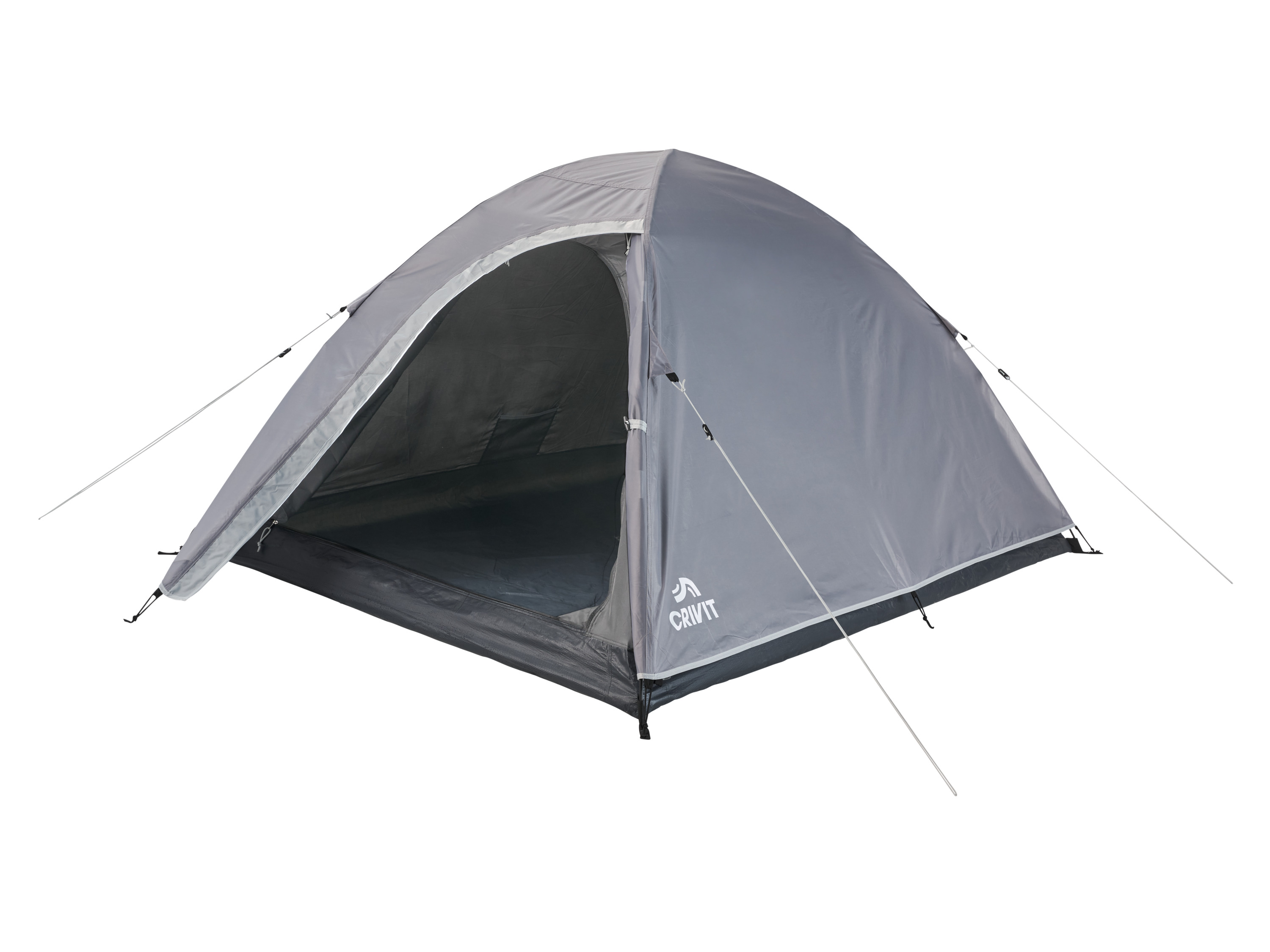 CRIVIT Namiot kempingowy dla 2 osób (Szary)