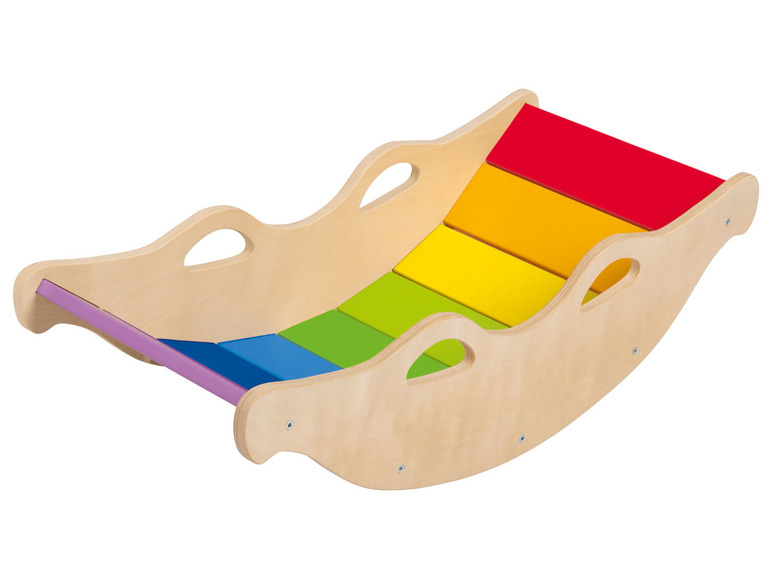 Pełny ekran: PLAYTIVE® Drewniany bujak i mostek Montessori - zdjęcie 1