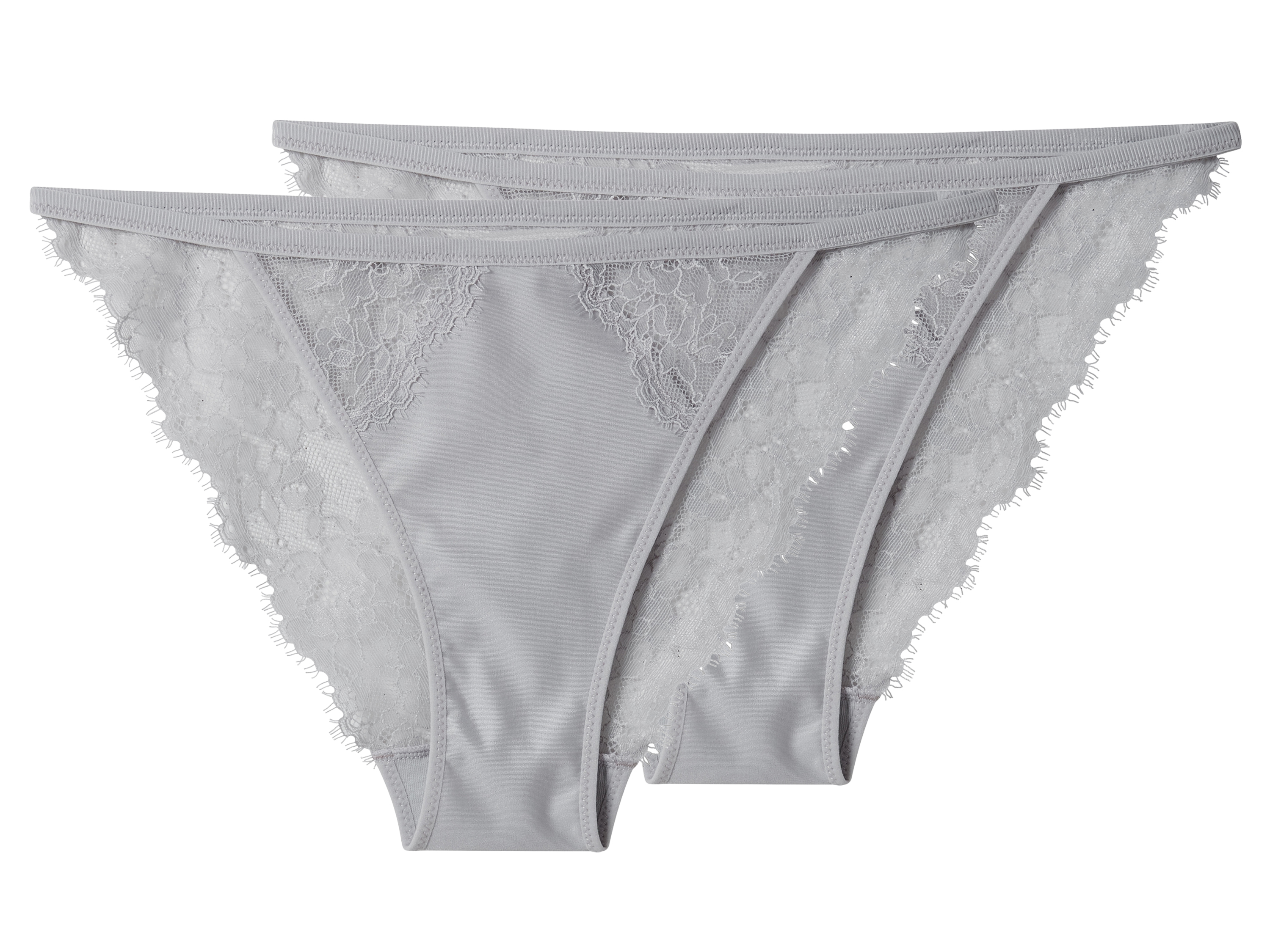 esmara® Majtki figi damska z koronką, 2 pary 
