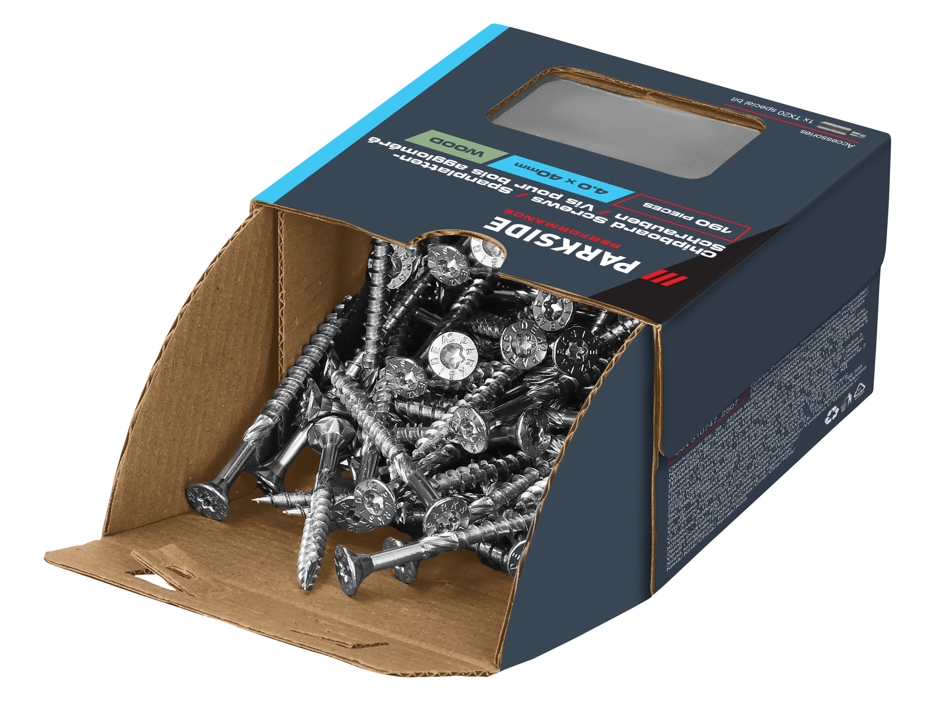 PARKSIDE PERFORMANCE® Wkręty do płyt wiórowych (4,0 x 40 mm, TG)