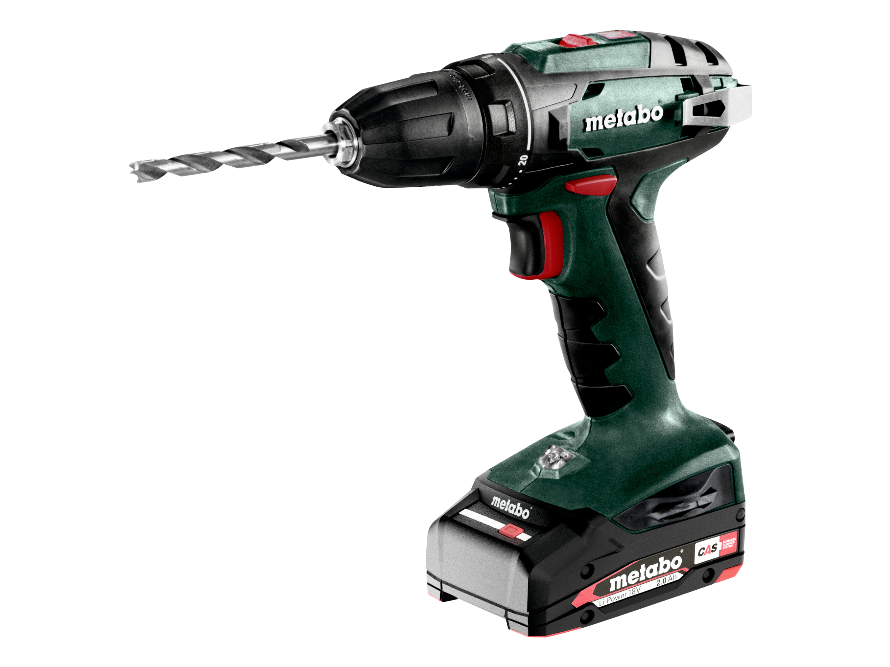 Metabo Wiertarko-wkrętarka akumulatorowa BS 18 18V 2x2,0 Ah