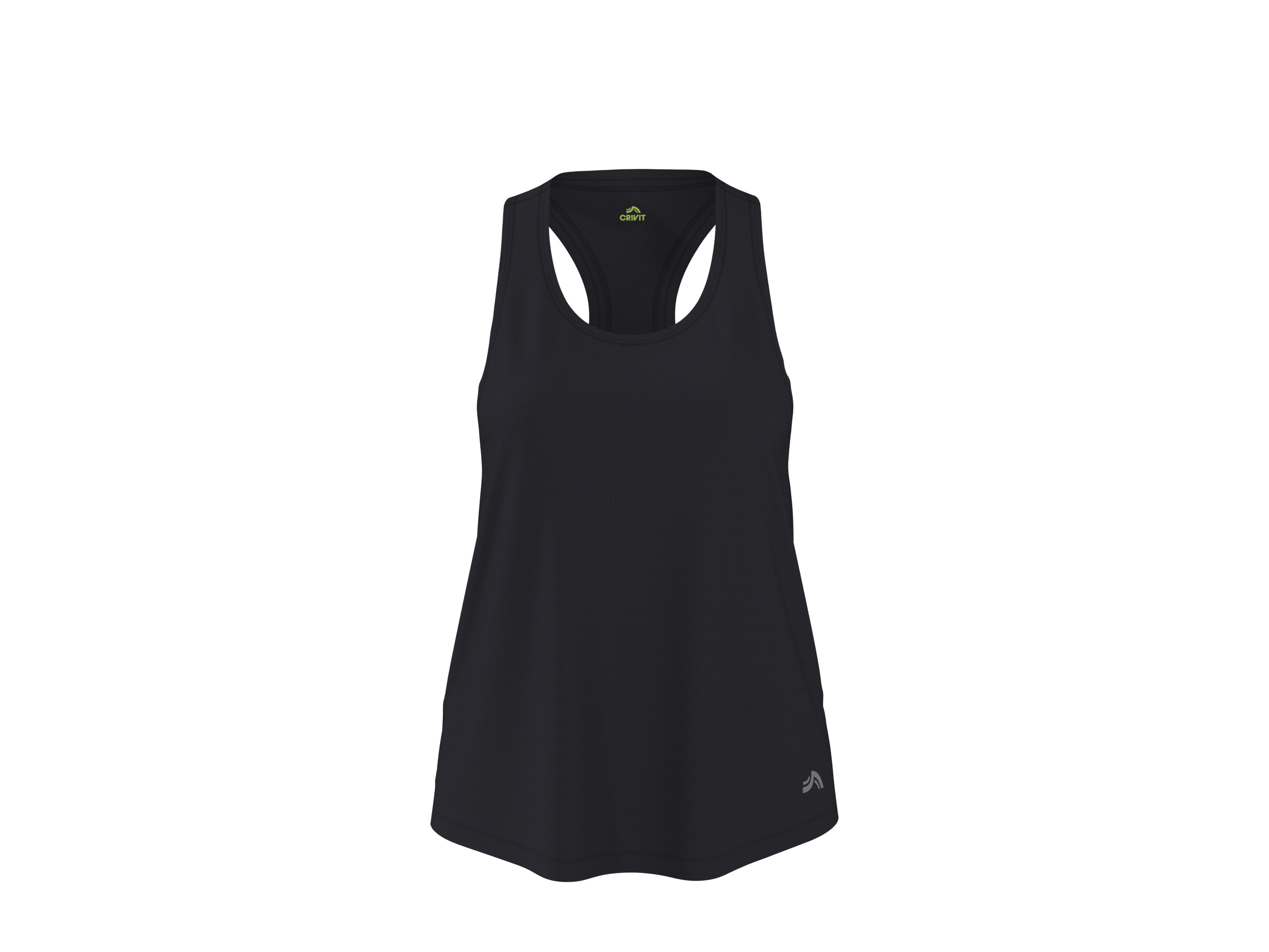 CRIVIT Top funkcyjny damski (Czarny, M(40/42))