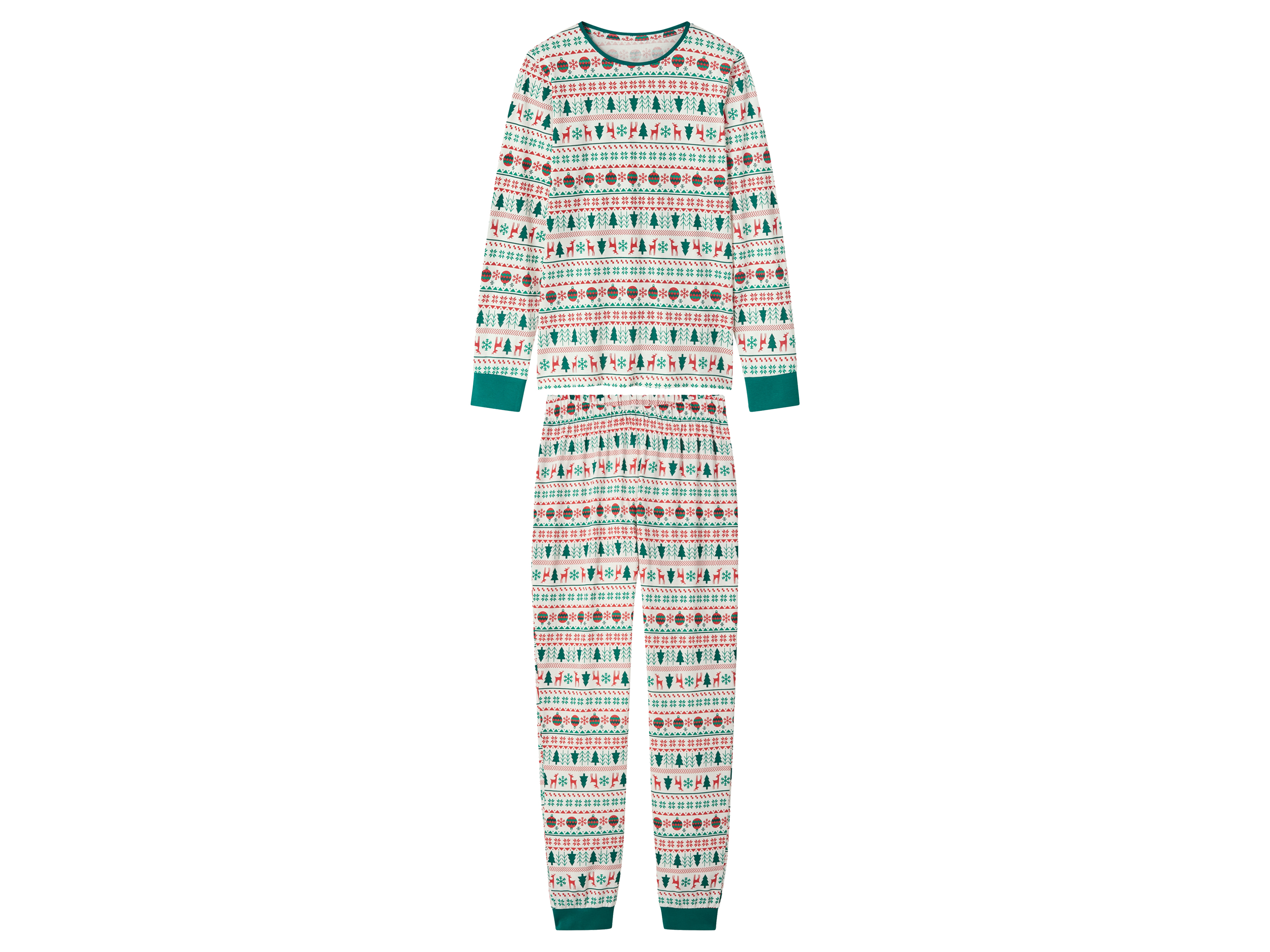 esmara® Piżama damska z bawełny z motywem świątecznym 