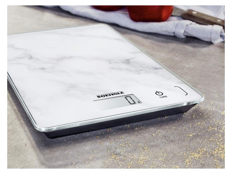 Waga kuchenna Page Compact 300 Marble o wyglądzie marmuru