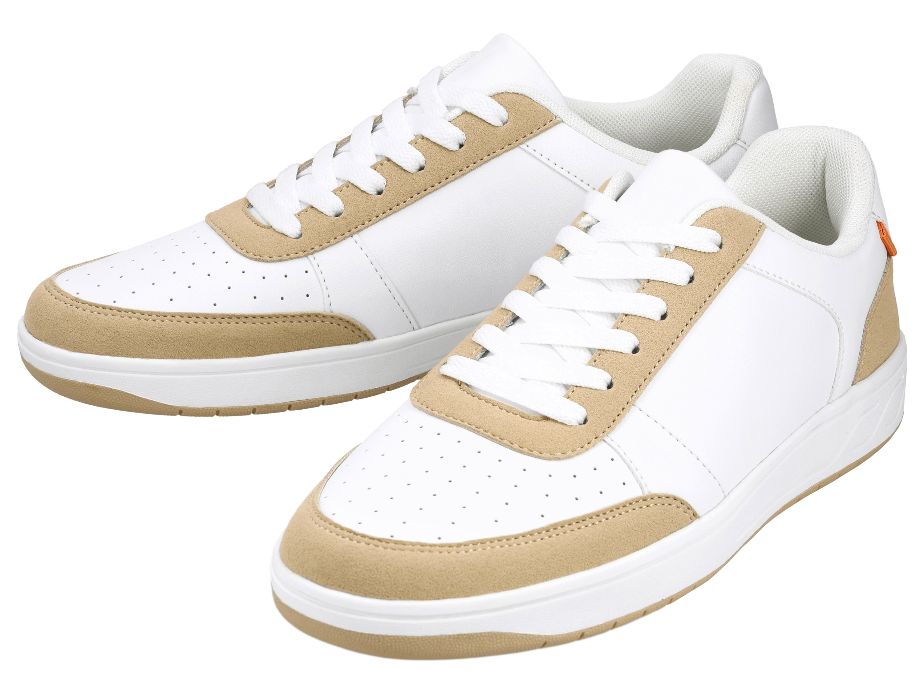 esmara Men Buty sneakersy męskie (Biały/beżowy, 45)