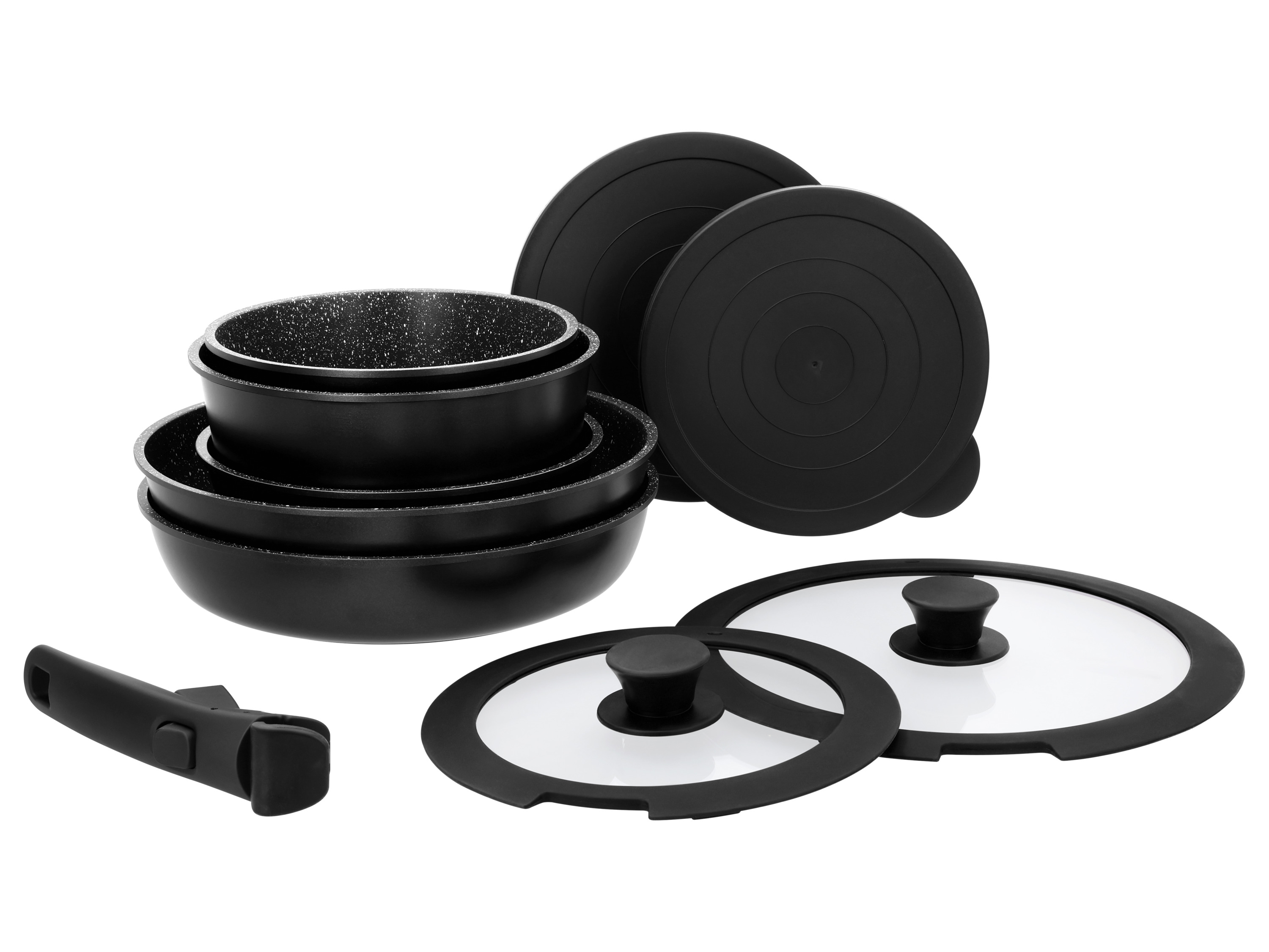 SILVERCREST® Zestaw garnków i patelni z odlewu aluminium, 10 elementów