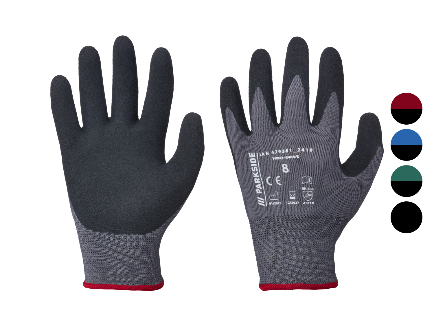 PARKSIDE® Rękawice robocze, lateksowe