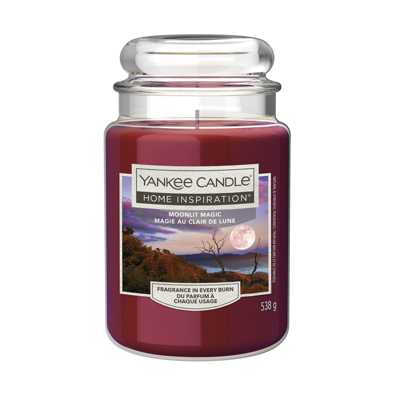 YANKEE CANDLE Świeca zapachowa w szkle Moonlight Magic, 538 g