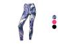 Legginsy sportowe z abstrakcyjnym wzorem.