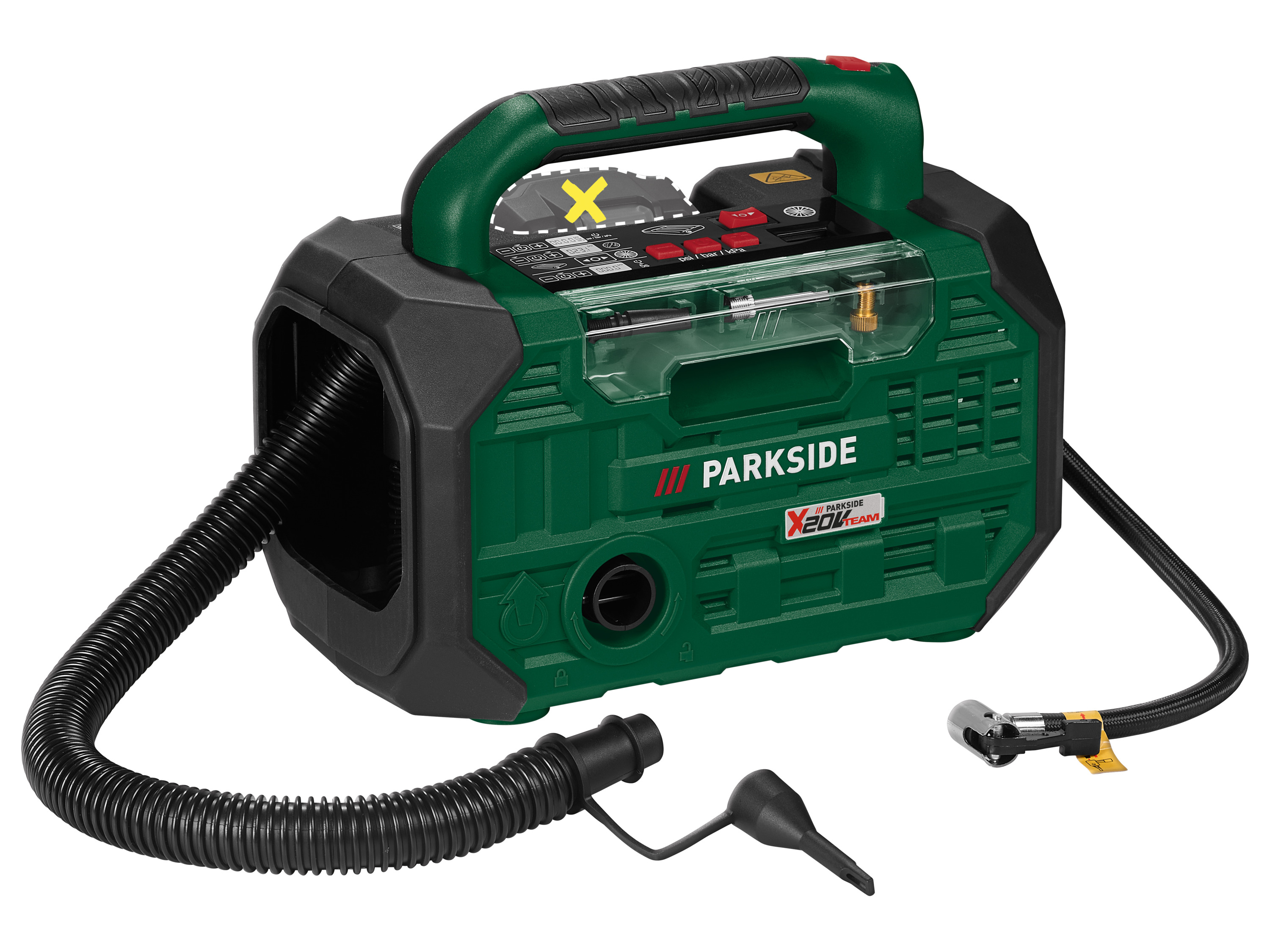 PARKSIDE® Akumulatorowa sprężarka i pompka, 20 V, PKA 20-Li C3 (bez akumulatora i ładowarki)