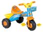 Pomarańczowy trójkołowiec Hot Wheels z koszem.