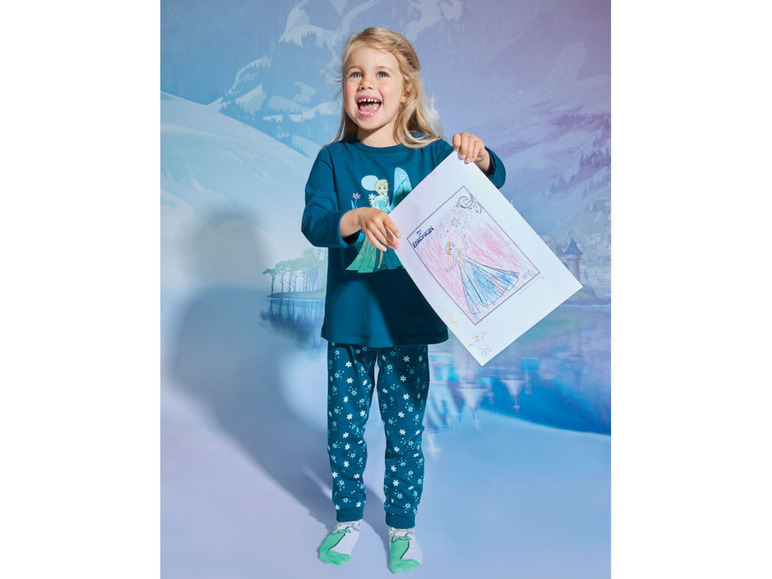 Pełny ekran: Piżama dziewczęca z bawełny z bohaterami bajek - zdjęcie 10