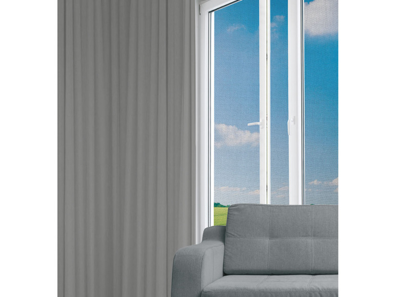 Pełny ekran: LIVARNO home Moskitiera na okno 130 x 150 cm, zestaw 2-częściowy / sięgająca do podłogi, 130 x 220 cm, 1 sztuka - zdjęcie 6