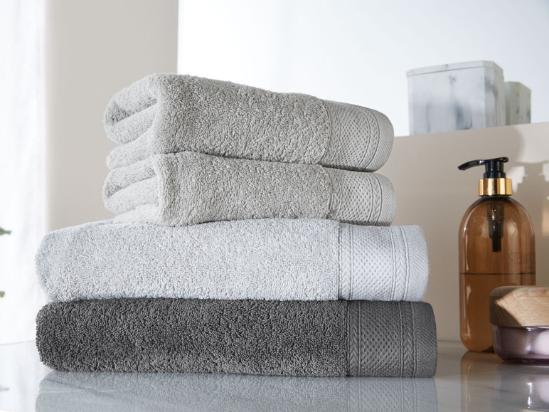 Pełny ekran: LIVARNO home Ręczniki frotté 50 x 100 cm, 2 sztuki - zdjęcie 4