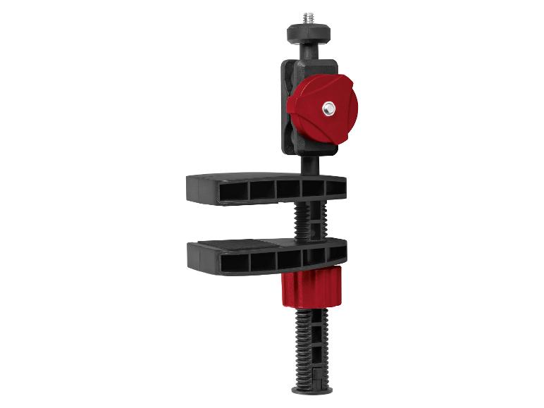 Solidny uchwyt mocujący z zaciskiem i głowicą kulową, idealny do kamery.