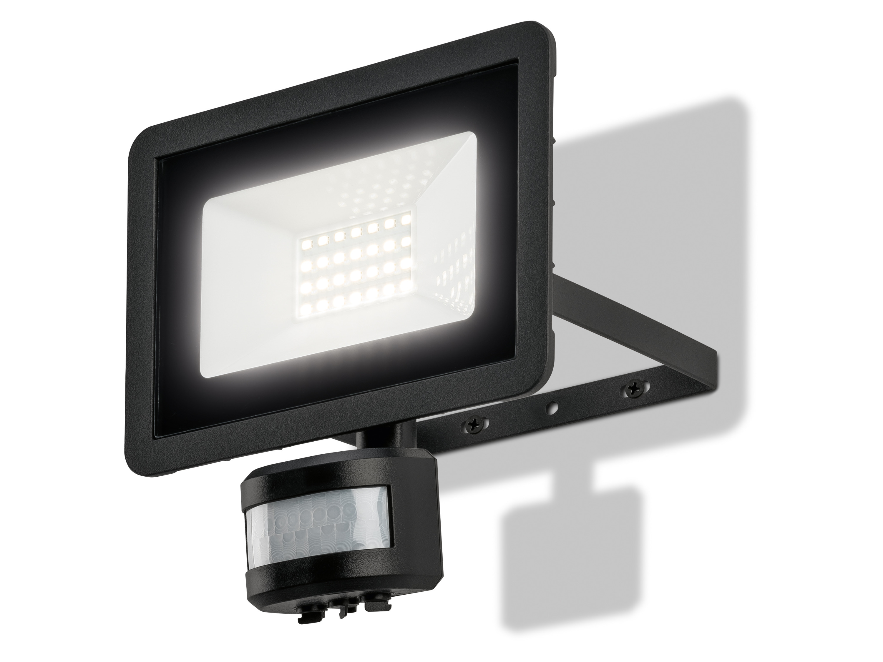 LIVARNO® Reflektor zewnętrzny LED, 24 W, z czujnikiem ruchu (Czarny)