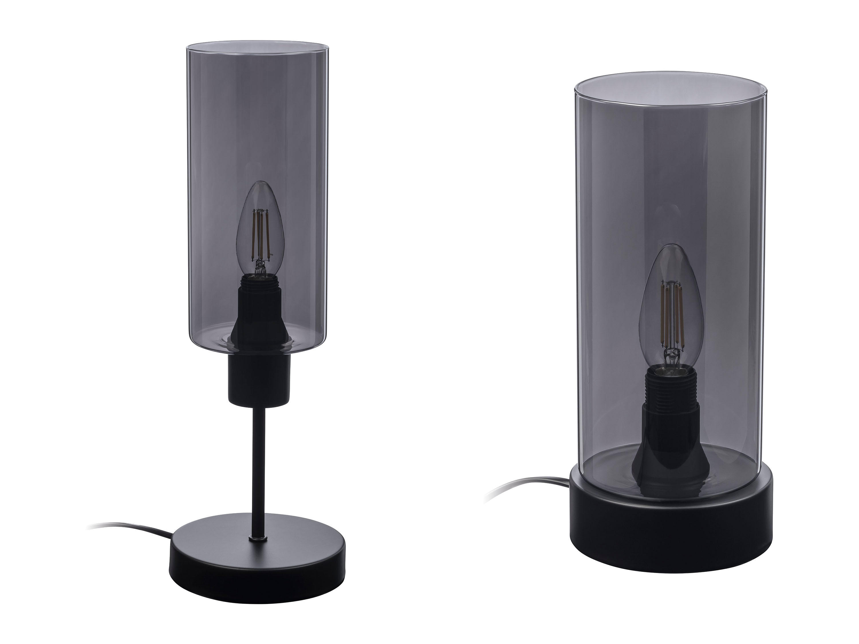 Фото - Настільна лампа Livarno home Lampa stołowa LED, ze szkłem dymionym, 4,2 W 