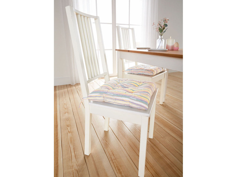 Pełny ekran: LIVARNO home Poduszki na krzesło 40 x 40 cm, 2 sztuki - zdjęcie 7