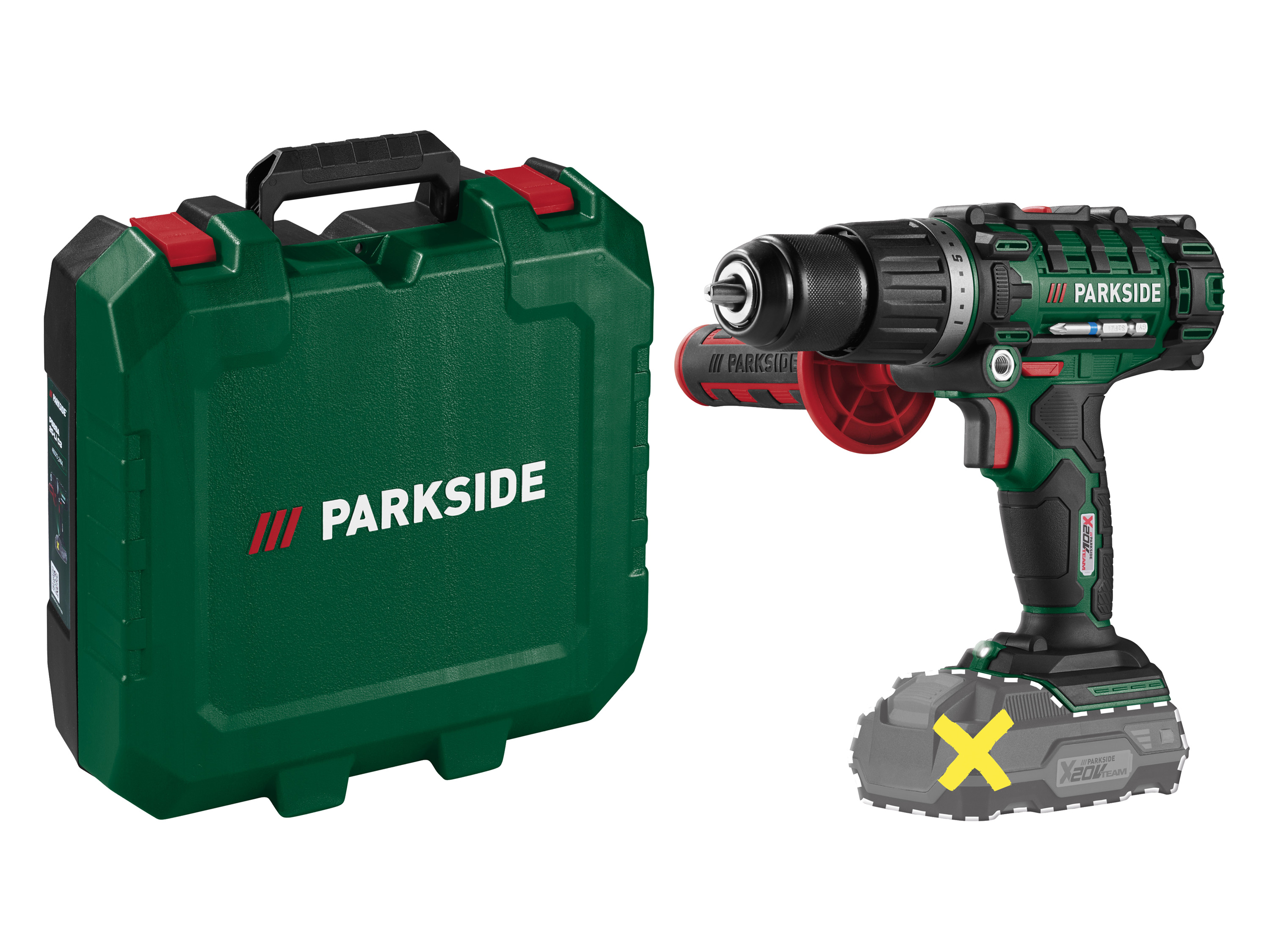 PARKSIDE® Akumulatorowa wiertarkowkrętarka udarowa, 20 V, PSBSA 20-Li E4, (bez akumulatora i ładowarki)