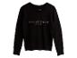 Czarny sweter z dekoltem w serek z haftowanym logo „STRENESSE BLUE”.