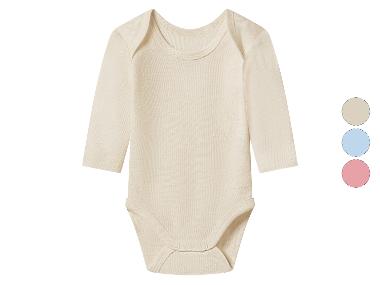 lupilu® Body niemowlęce z wełny merino i jedwabiu
