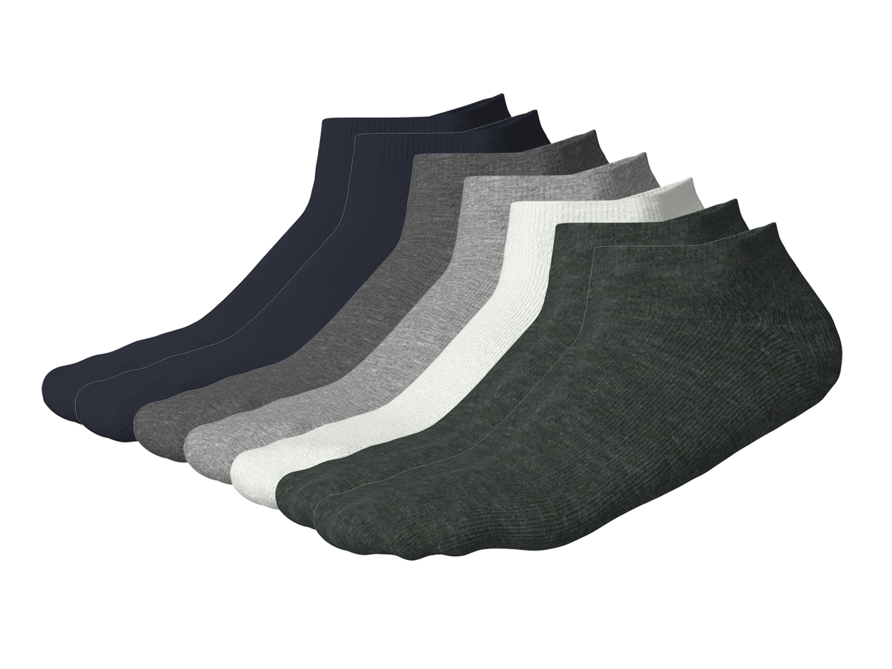 esmara Men Skarpetki stopki męskie z bawełną, 7 par 