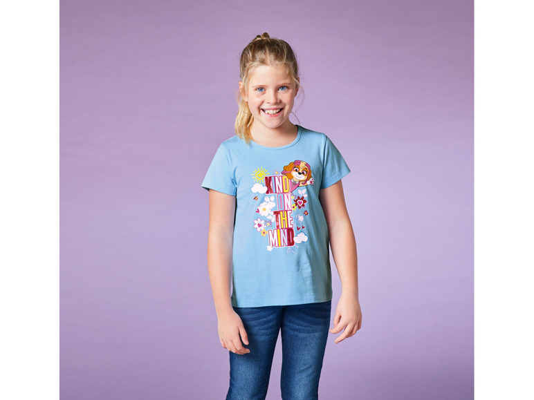 Pełny ekran: T-shirt dziewczęcy bawełniany ze wzorem z bajki - zdjęcie 10
