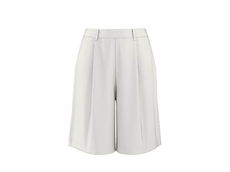 Białe szerokie spodnie culottes z wysokim stanem